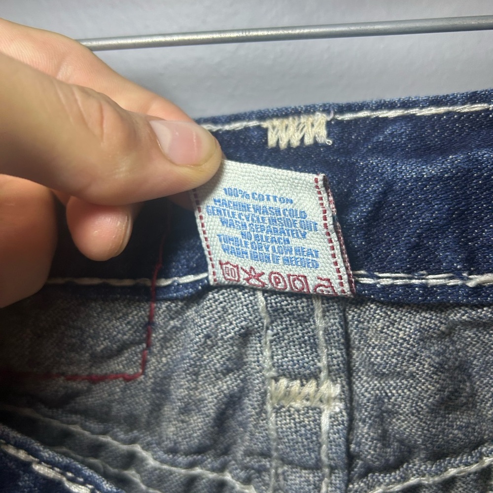 Vintage Rough Rider Jeans big contrast stitch denim - Picture 11 of 12